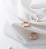 Modian Silver 925 Jewelry Minimalism Clear CZ Hoop Earrings for Women Sterling Silver 925 Anti-allergy Fine Jewelry Gifts