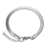 Women Men Stainless Steel Width 3/4mm Gold Color Flat Snake Chain Bracelet Extender 3cm Ladies Jewelry Party Gifts - Image 3