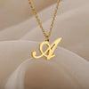 Dainty Initial Letter Necklaces For Women Gold Color Minimalist Stainless Steel Initial Necklace Wedding Jewelry Gift - Image 5
