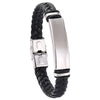 Bracelet Black Leather Bracelets Bangles Stainless Steel Bracelets For Women Men Jewelry - Image 6