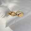 Stainless Steel Pvd Gold Plated Engraved Butterfly Peony Flower Signet Rings For Women Ring Jewelry - Image 1