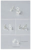 Modian Cute Real 925 Sterling Silver Tiny Cat Animal Stud Earrings For Women Sterling Silver S925 Party Jewelry Bijoux