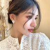 Elegant Romantic Unique Flower Pearl Stud Earrings For Woman Korean Jewelry Party Girl's Lady Temperament Accessories - Image 4