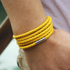 Unisex Multilayer Interlaced Faux Leather Cuff Bangle Wristband Bracelet Jewelry - Image 3