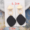 Cool Black Color Flower Drop Earrings for Women Geometry Round Heart Leaf Butterfly Crystal Party Jewelry Summer Gift - Image 37