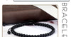 Black Bead Bracelet with 4 mm 6 mm or 8 mm Beads and Adjustable Fit - Image 32
