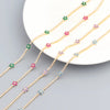 Iced Out Bling Rainbow Colorful Cubic Zirconia CZ Tennis Chain Women Charm Flower Choker Necklace Jewelry collares - Image 2