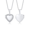 Delicate Floral Oval Heart Locket Pendant Necklaces for Women,Stainless Steel Photo Frame Promise Love Keepsake Gift - Image 20