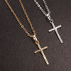 Crystal Cross Pendant Necklace in Gold-Tone or Silver-Tone - Image 5