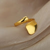 Opal Finger Rings For Women Stainless Steel Adjustable Couple Geometric Ring Handmade Aesthetic Jewelry Gift - Image 19