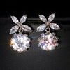 Hoop Earrings For Women Square Cubic Zirconia Chunky Huggie Earrings Female Bride Wedding Jewelry - Image 8
