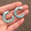 21 Colors Acetate Earrings For Women Green Wedding Prom Acetic Acid Hoop Earrings Jewelry Accessories Gift - Image 16