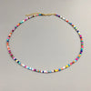 Colorful Beaded Choker Necklace with Adjustable String - Image 7