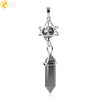 Csja Stone Pendant Merkaba Locket Pendulum Hexagonal Prism Crystal Long Pendants for Necklaces Women Jewelry - Image 7