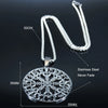 Viking Compass Helm Rune Amulet Necklace Silver Color Stainless Steel Symbol of Protection Necklace Pagan Jewelry N7024S01 - Image 6