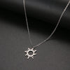 316L Stainless Steel Necklace Plated Ethnic Sun Totem Pendent Necklaces For Charm Women Birthday Party Jewelry - Image 3