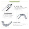 BF Club Silver Earrings For Women Simple Zircon Round Earring Jewelry Prevent Allergy Party Accessories - Image 7
