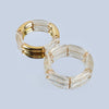 Chunky Acrylic Tube Bead Bangle with Multicolor Options - Image 42