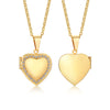 Delicate Floral Oval Heart Locket Pendant Necklaces for Women,Stainless Steel Photo Frame Promise Love Keepsake Gift - Image 23