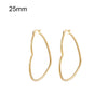peach heart earrings circle jewelry simple pendant Earring stainless steel hoop earring 1 Pair Gifts for women girls - Image 15