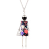 statement necklace pendant cute jewelry lady long necklace women flower charms pendant bohemian maxi accessory - Image 5