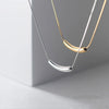 Silver Necklaces Women Jewelry Wedding Accessories Geometric pipe Pendant Beads Necklace - Image 1