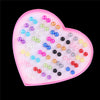 18/36/100Pairs Women Star Moon Small Plastic Stud Earrings Set Girl Children Cartoon Geometric Party Birthday Christmas Jewelry - Image 32