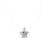 Cubic Zirconia Pendant Necklace Women Invisible Transparent Fishing Line Choker Oval Heart Star Geometric Necklaces - Image 14