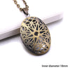Heart Carved Flower Stripe Locket Pendant Necklace Women Vintage Ancient Brass Opening Photo Box Jewelry Romantic Gift - Image 23