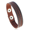Leather Wide Cuff Bangles Punk Vintage Three Layers Wide Black Brown Men Jewelry Bracelets - Image 39