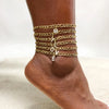 Crystal A-Z Letter Initial Anklets Bracelet for Women,Cuban Link Anklet Stainless Steel Beach Leg Foot Chains - Image 2