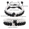 Men Bracelet Tiger Eye Stone Braided Bracelet Black Matte Stone Beads Bracelet Couple Distance Charm Yoga Jewelry Gifts - Image 5