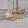Stainless Steel Month Pendant Necklace in Gold-Tone - Image 23