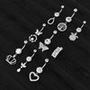 14G Animal Heart Dangle Belly Button Rings Steel Curved Navel Barbell Ring Body Jewelry Piercing Ombligo for Women Girl - Image 3