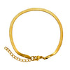 Women Men Stainless Steel Width 3/4mm Gold Color Flat Snake Chain Bracelet Extender 3cm Ladies Jewelry Party Gifts - Image 2