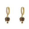 Hecheng,1 pair,Small Bell Eariings,Bell shaped Jewelry,for Women Jingle Bell Earrings,Rhinestone Gifts - Image 5