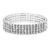 Silver Color Stretchy 1/2/3/4/5 Rows Bracelet Anklet Ankle chain Rhinestones Foot Jewelry Crystal Bracelet - Image 4