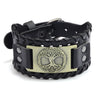 Totem Design Wide Leather Pirate Compass Bracelet Men's Bracelet Celtic Viking Jewelry Compass Bracelet Accessories Party Gifts - Image 23