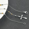 Stainless Steel Vintage Cross Bohemia Religious Rosary Pendant Necklace For Women Men Charm Jewelry Gifts - Image 21