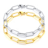 Paper Clip Link Bracelet, Chunky Chain Bracelets, Stainless Steel Hera Chain Link Bracelet for Men Women Jewelry - Image 6