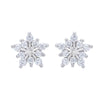 Winter Snowflake Earrings with Dazzling Crystal Cubic Zirconia 3 Metal Colors Delicate Earrings for Women Jewelry - Image 4