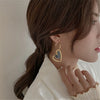 Korean Asymmetric Hollow Black Heart Dangle Earrings For Women Temperament Exaggerated Drop Earrings Party Jewelry - Image 5