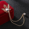 Retro Crown Rhinestones Brooch Pins Eagle Tassel Chain Lapel Pin Suit Shirt Vintage Jewelry for Women Men Accessories - Image 15
