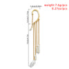 Long Tassel Geometric Imitation Pearl Chain Clip Earrings No Pierced Ear Cuff Cartilage Elegant Female Women Jewelry - Image 6