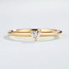 Rings For Women Little Heart Shaped Gold Color Wedding Engagement Dainty Ring Jewellry Zircon Romantic Jewelry -M - Image 4