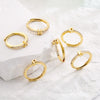 HECHENG, Initials Letter Ring Women Classic Simple Opening Finger Ring For Women Party Jewelry Gift