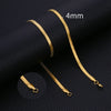 HIYEE  Stainless Steel Necklace 40-45-50-60CM Blade Snake Glod Bone Chain Men's & Women's Jewelry Gifts Party And Wedding