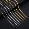 HIYEE  Stainless Steel Necklace 40-45-50-60CM Blade Snake Glod Bone Chain Men's & Women's Jewelry Gifts Party And Wedding