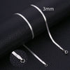 HIYEE  Stainless Steel Necklace 40-45-50-60CM Blade Snake Glod Bone Chain Men's & Women's Jewelry Gifts Party And Wedding
