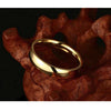 Simple Gold Color Stainless Steel Engagement Rings for Women Men Elegant Thin Wedding Band Anniversary Gift - Image 5